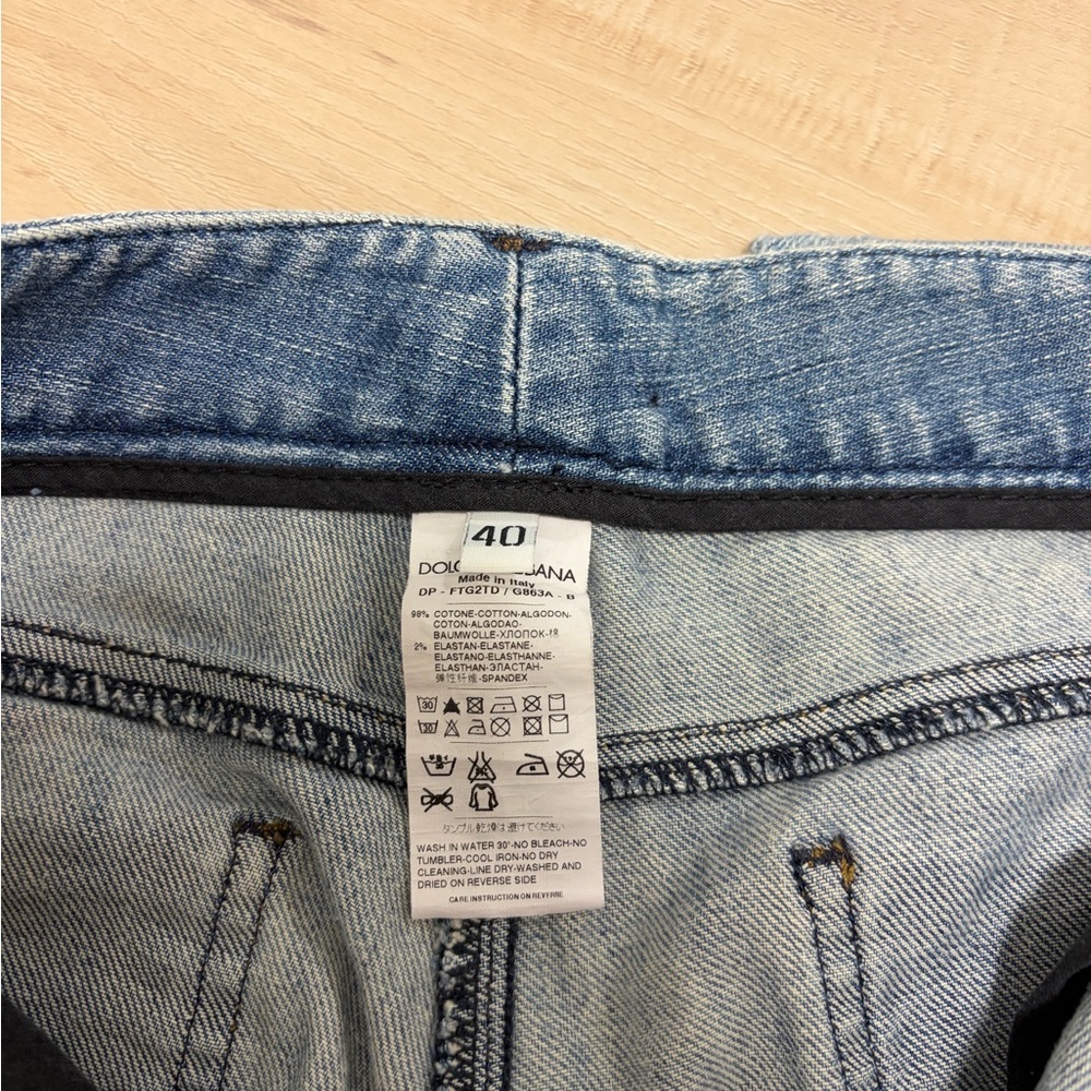 Dolce & Gabbana Light Blue Denim Jeans View 4